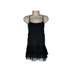 Black Lace Trim Slip Cami